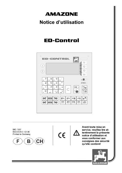 Notice d'utilisation ED-Control