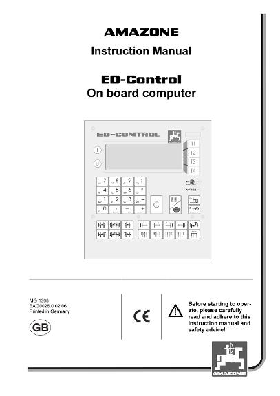 Operation manual ED-Control