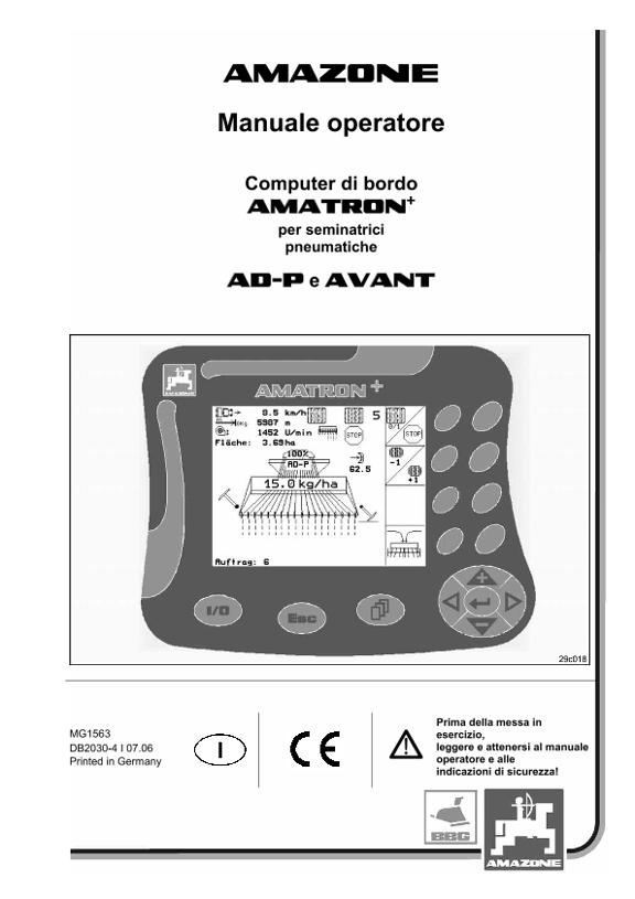 Manuale di intruzioni Amatron+  AD-P Avant