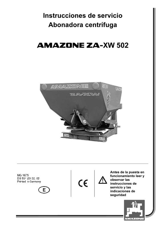 Manual del operador ZA-XW