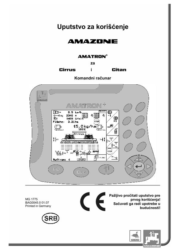 Uputstvo za korišćenje AMATRON+  za CIRRUS / CITAN