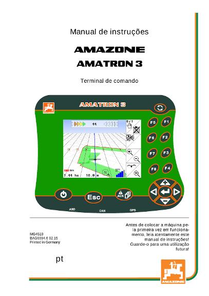 Manual de Instruções AMATRON 3 