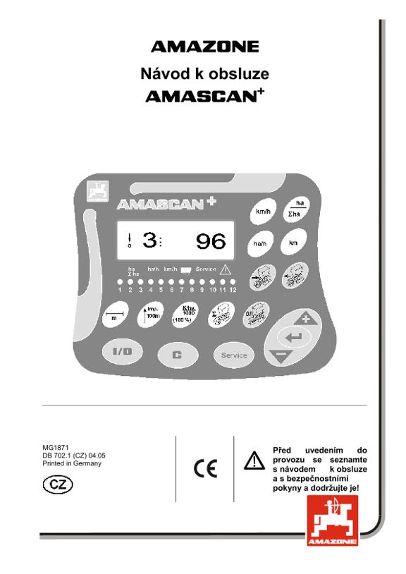 Návod na obsluhu AMASCAN PROFI