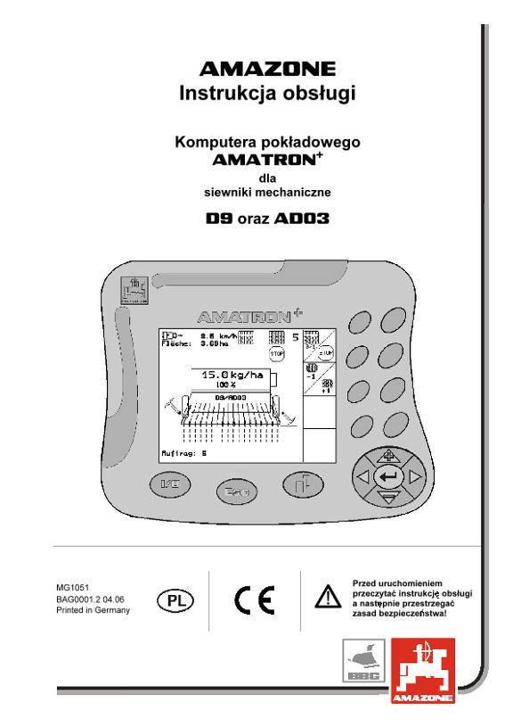 Manual del operador Amatron + f. Spritze