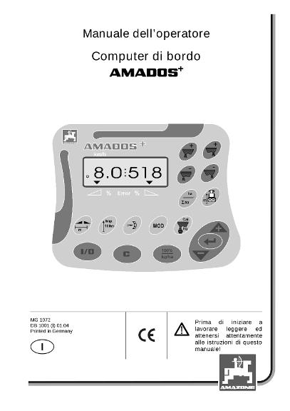 Manuale di istruzioni Amados +