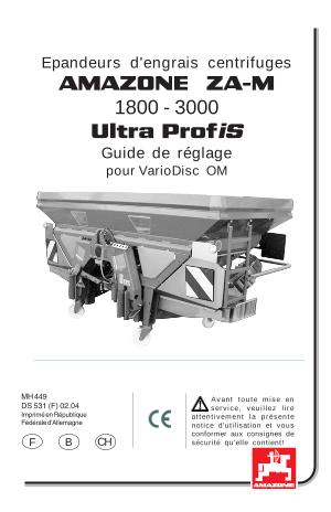 Guide régelage ZA-M 1800-3000 Ultra (OM)
