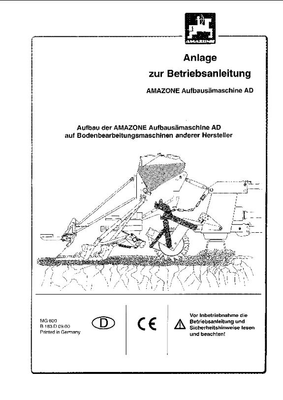 Betriebsanleitung AD Kupplungsteile andere Hersteller