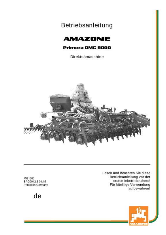 Betriebsanleitung DMC 9000