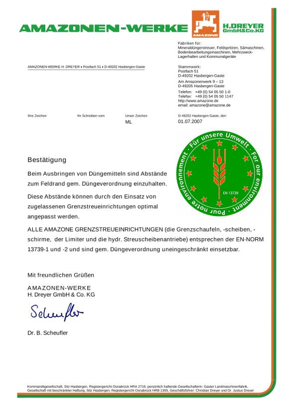 Beiblatt Düngeverordnung