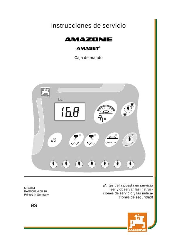 Manual del operador AMASET+