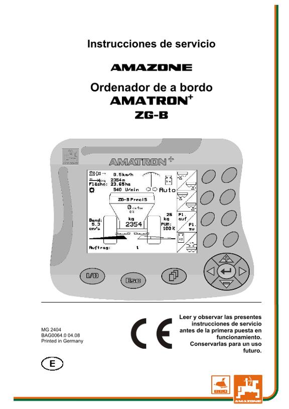 Manual del operador AMATRON+  F. ZG-B