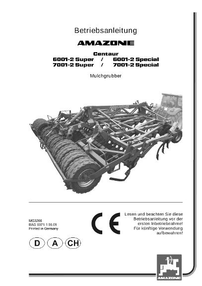 Betriebsanleitung CENTAUR 6001-2/7001-2