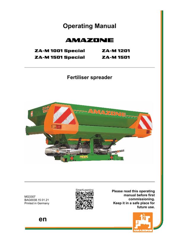 Operation manual ZA-M / ZA-M Special