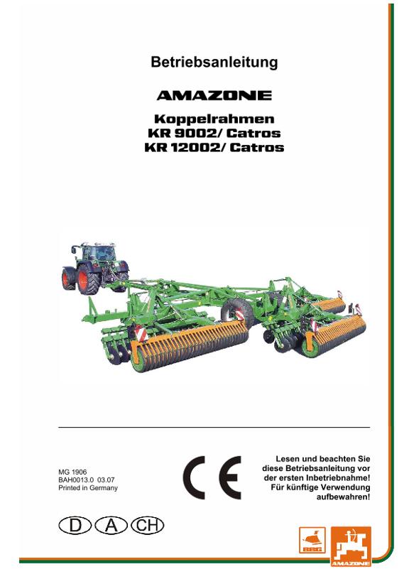 Betriebsanleitung KR 9002 / 12002 CATROS