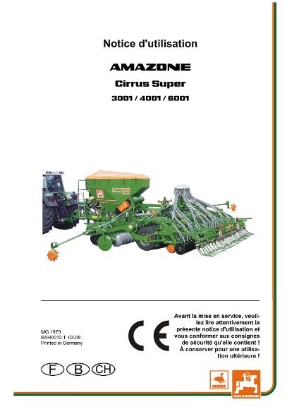 Notice d'utilisation CIRRUS 3/4/6001 SUPER
