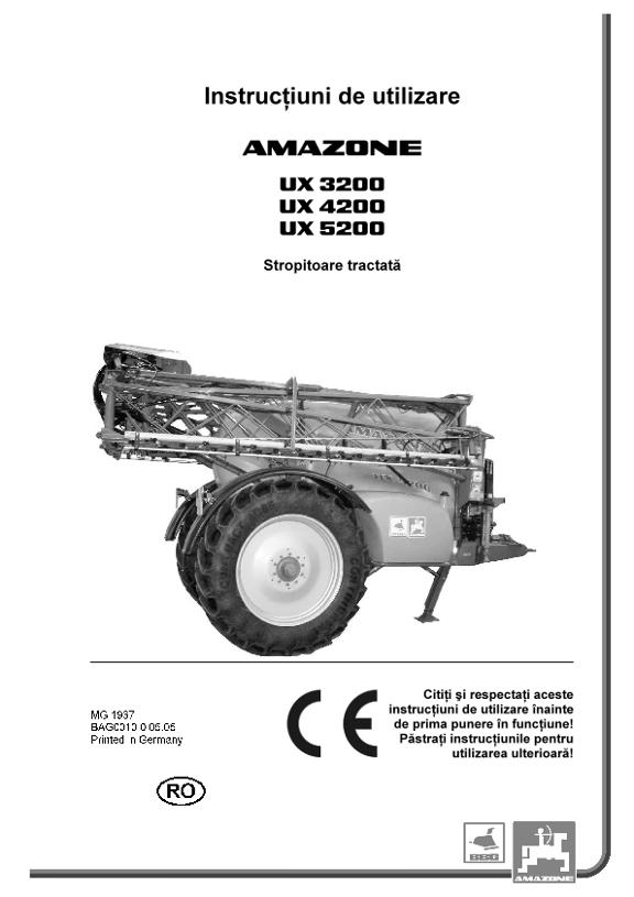 Instrucţiuni de utilizare UX 3200/4200/5200