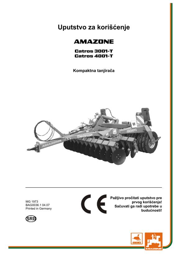 Uputstvo za korišćenje CATROS 3001 / 4001 - T