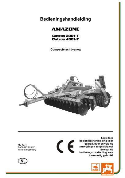 Bedieningshandleiding CATROS 3001 / 4001 - T