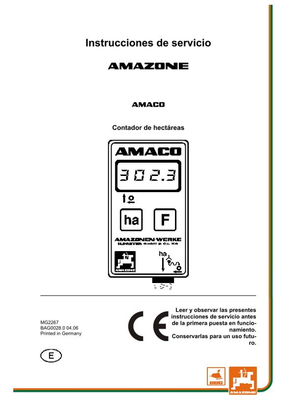 Manual del operador AMACO