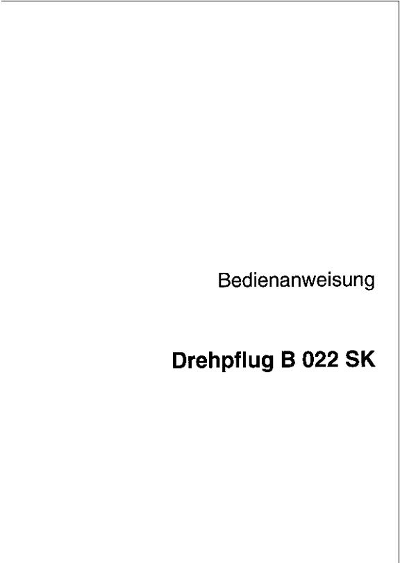 Betriebsanleitung B022SK