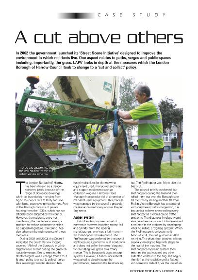 Case study - Profihopper - Reprint from LAPV 2008/10