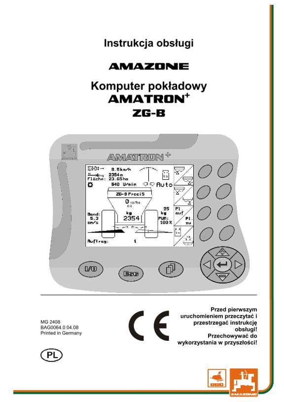 Instrukcja obsługi AMATRON+  F. ZG-B