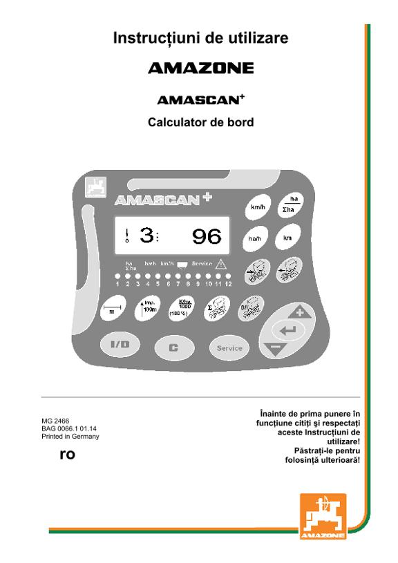 Instrucţiuni de utilizare AMASCAN+