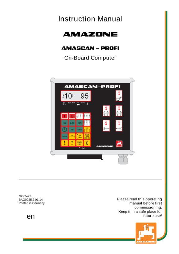 Operation manual AMASCAN PROFI