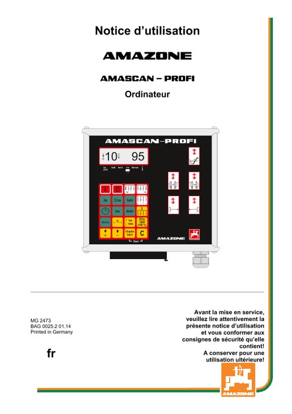 Notice d'utilisation AMASCAN PROFI