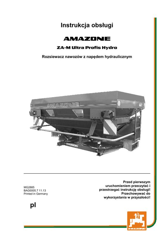 Instrukcja obsługi ZA-M ULTRA HYDRO