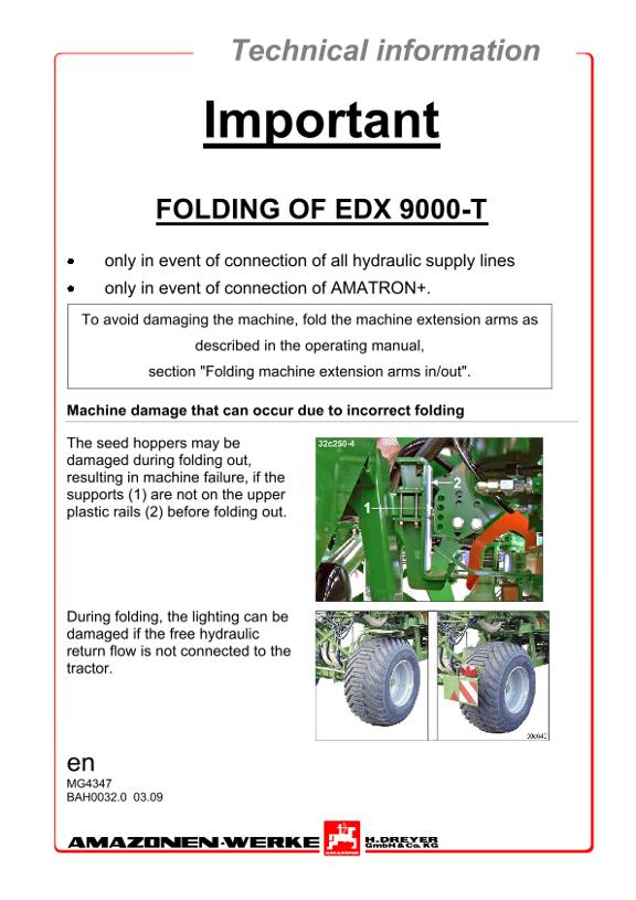 Operation manual EDX 9000-T FOLDING
