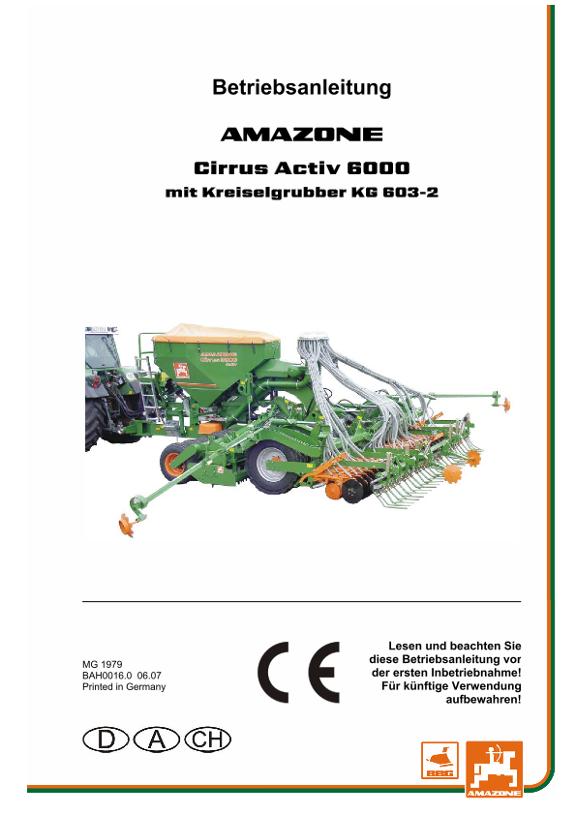 Betriebsanleitung Cirrus Activ 6000 mit KG 603-2