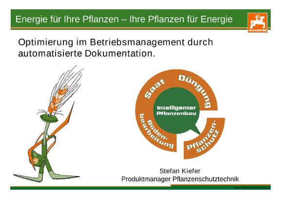 Präsentation - Optimierung im Betriebsmanagement durch automatisierte Dokumentation