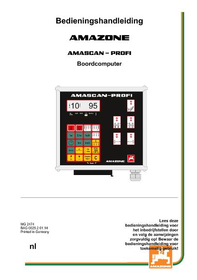 Bedieningshandleiding AMASCAN PROFI