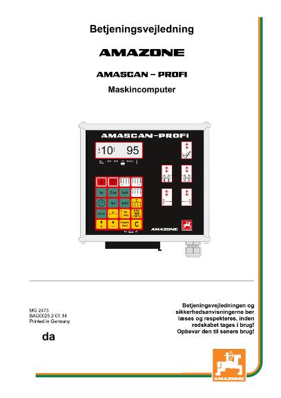 Brugsanvisning AMASCAN PROFI