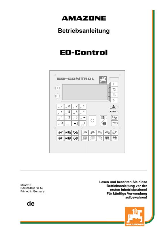 Betriebsanleitung ED-CONTROL