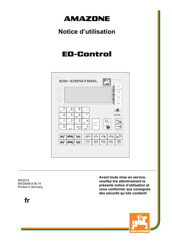 Notice d'utilisation ED-CONTROL