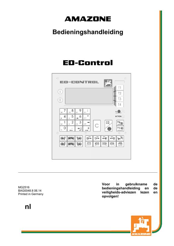 Bedieningshandleiding ED-CONTROL