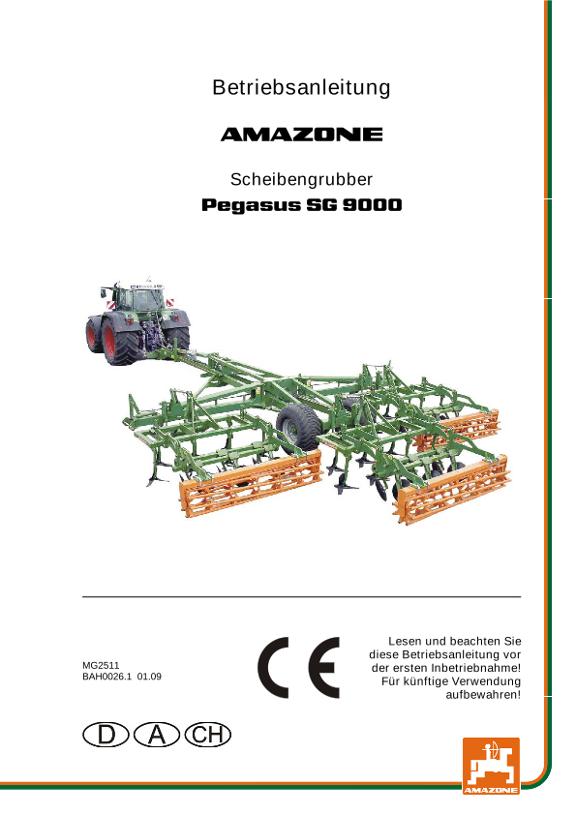 Betriebsanleitung PEGASUS SG9000 / KR02