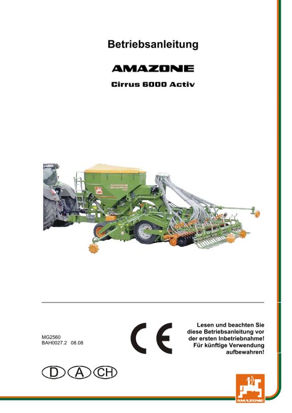 Betriebsanleitung CIRRUS 6000 ACTIV