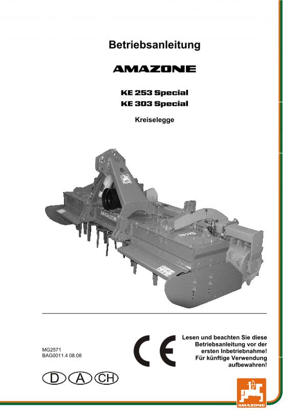 Betriebsanleitung KE 253/303 SPECIAL