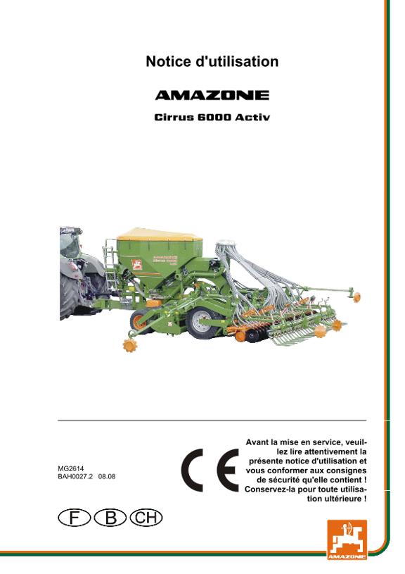 Notice d'utilisation CIRRUS 6000 ACTIV