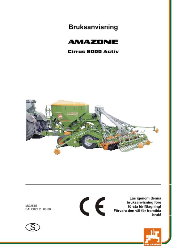 Instruktionsbok CIRRUS 6000 ACTIV