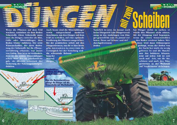 Artikel "Düngen mit zwei Scheiben" agrarKIDS Nr.3
