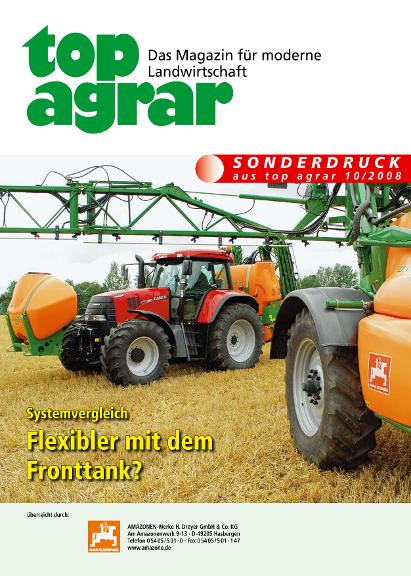 Sonderdruck topagrar 10/2008 - Flexibler mit dem Fronttank?