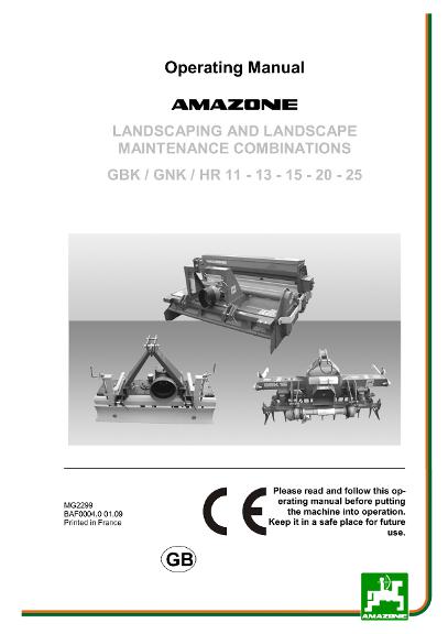 Operation manual GBK / GNK / HR 