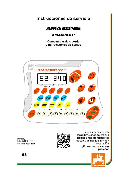 Manual del operador AMASPRAY+