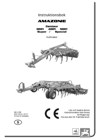 Instruktionsbok CENTAUR Special / Super
