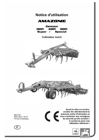 Notice d'utilisation CENTAUR Special / Super