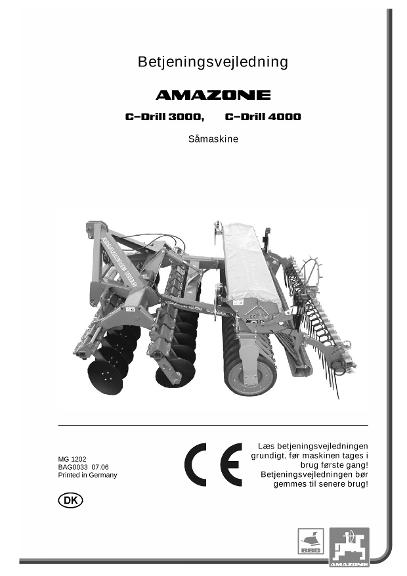 Brugsanvisning C-Drill